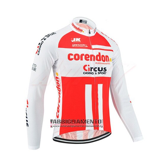 Abbigliamento Corendon Circus 2019 Manica Lunga e Calzamaglia Con Bretelle Bianco Rosso - Clicca l'immagine per chiudere